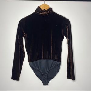 G Wheels Velvet Long Sleeve Bodysuit